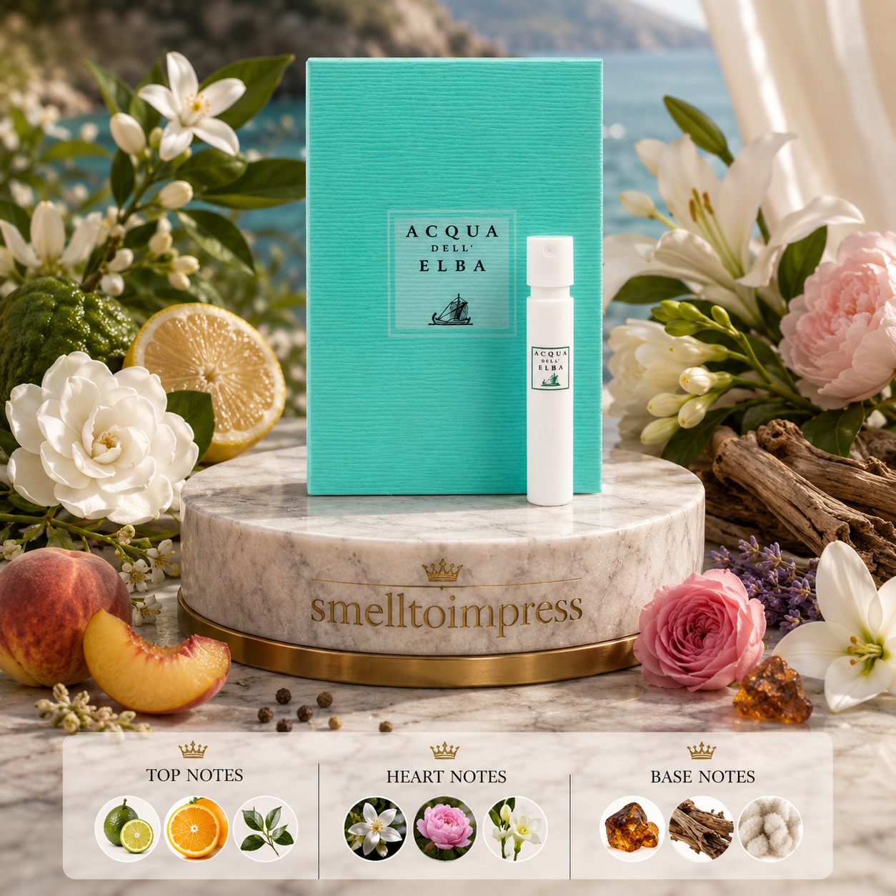 obrázek oficiálního vzorku parfému Acqua Dell' Elba Essenza Donna 1,2 ml 0,04 fl. oz
