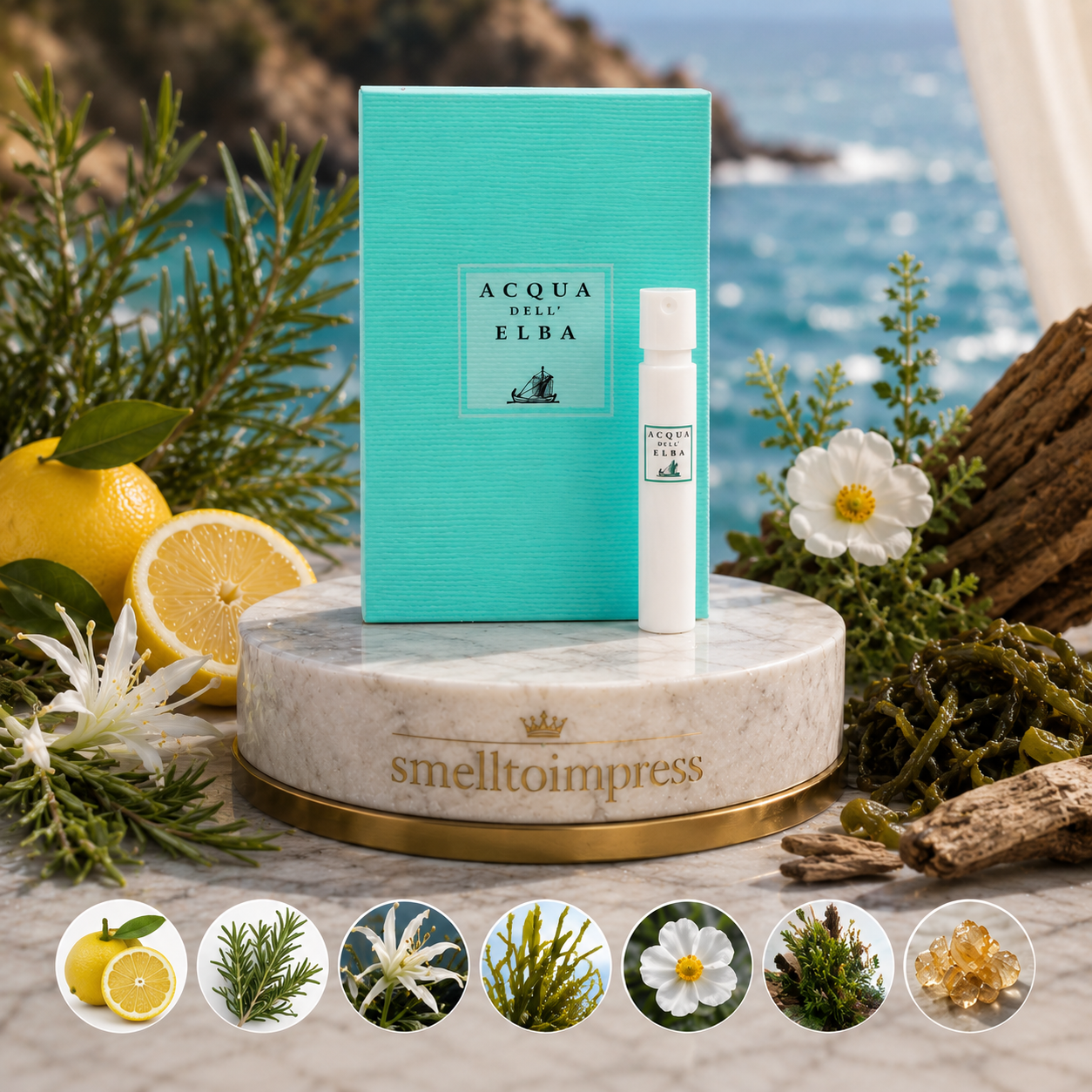 Akva del Elba Hom Mare oficiální vzorek parfému 1,2 ml 0,04 fl. oz