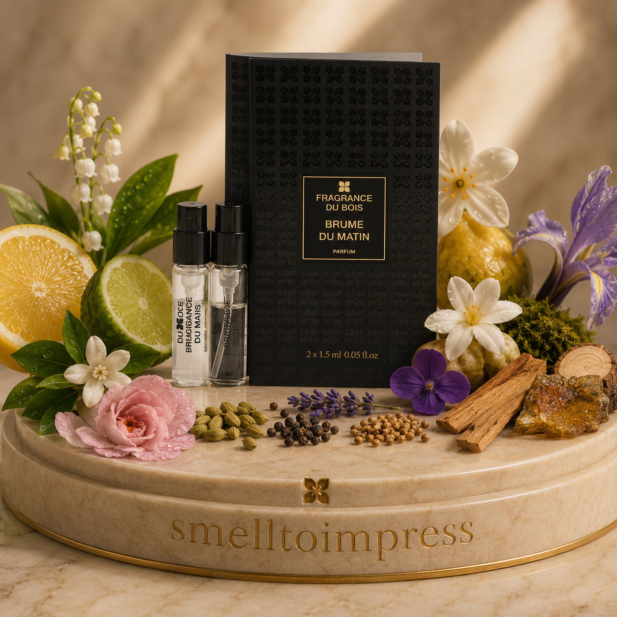 obrázek oficiálního vzorku parfému Fragrance Du Bois Brume Du Matin 1,5 ml 0,05 fl. oz.