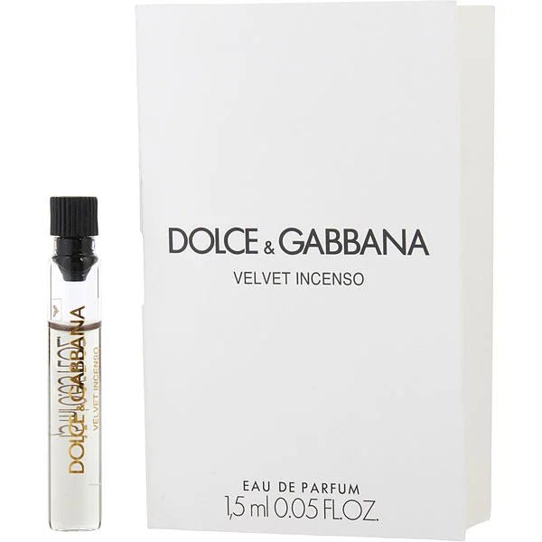 Velvet Incenso By Dolce & Gabbana 1.5ml 0.05 fl. o.z. επίσημο δείγμα αρώματος, Velvet Incenso By Dolce & Gabbana 1.5ml 0.05 fl. o.z. oficjalna próbka perfum, Velvet Incenso By Dolce & Gabbana 1.5ml 0.05 fl. o.z. официальный образец духов, Velvet Incenso By Dolce & Gabbana 1.5ml 0.05 fl. o.z. uradni vzorec parfuma