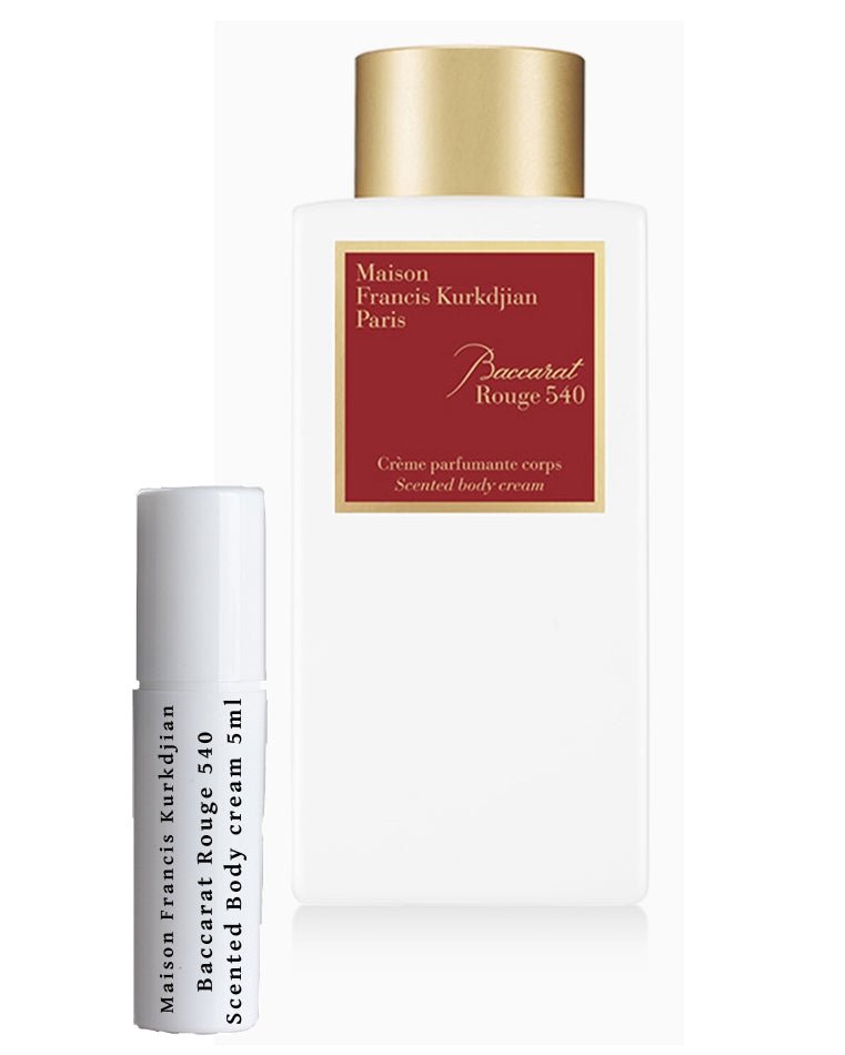 Maison Francis Kurkdjian Baccarat Rouge 540 Parfémovaný tělový krém, vzorky 5 ml