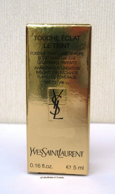 Yves Saint Laurent Touche Eclat Foundation 5ml 0.16 fl. oz. skincare sample Shade BD 25 warm beige