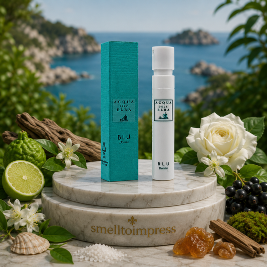 obrázek oficiálního vzorku parfému Acqua dell' Elba Blue Donna 1,2 ml 0,04 fl. oz