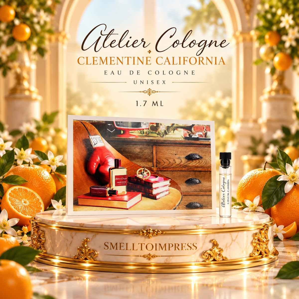 obrázek oficiálního vzorku parfému Atelier Cologne Clementine California Eau De Cologne 1,7 ml