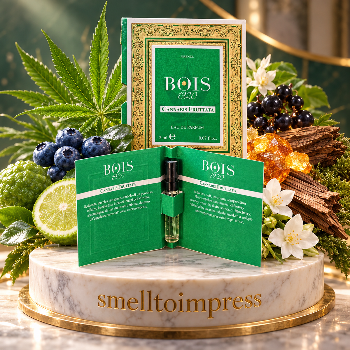 obrázek oficiálního vzorku parfému Bois 1920 Cannabis Fruttata 2 ml