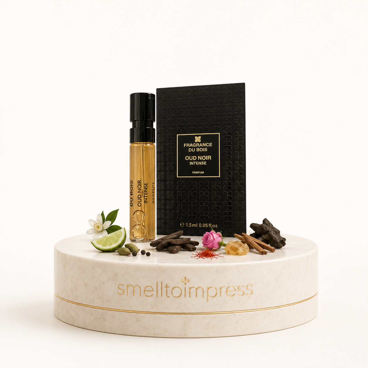 Fragrance Du Bois Oud Noir Intense oficiální vzorek parfému 1,5 ml 0,05 fl. oz.