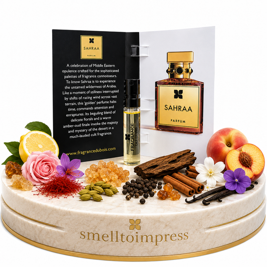 obrázek oficiálního vzorku parfému Fragrance Du Bois Sahraa 1,5 ml 0,05 fl. oz.