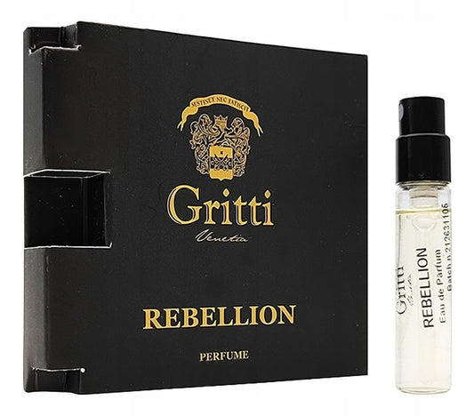 Gritti Rebellion oficiální vzorek parfému 2 ml 0,06 fl. oz.