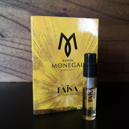 Ramon Monegal Faisa Pure Joy oficiální vzorek parfému 2ml 0,06 fl.o.z. tester parfémů