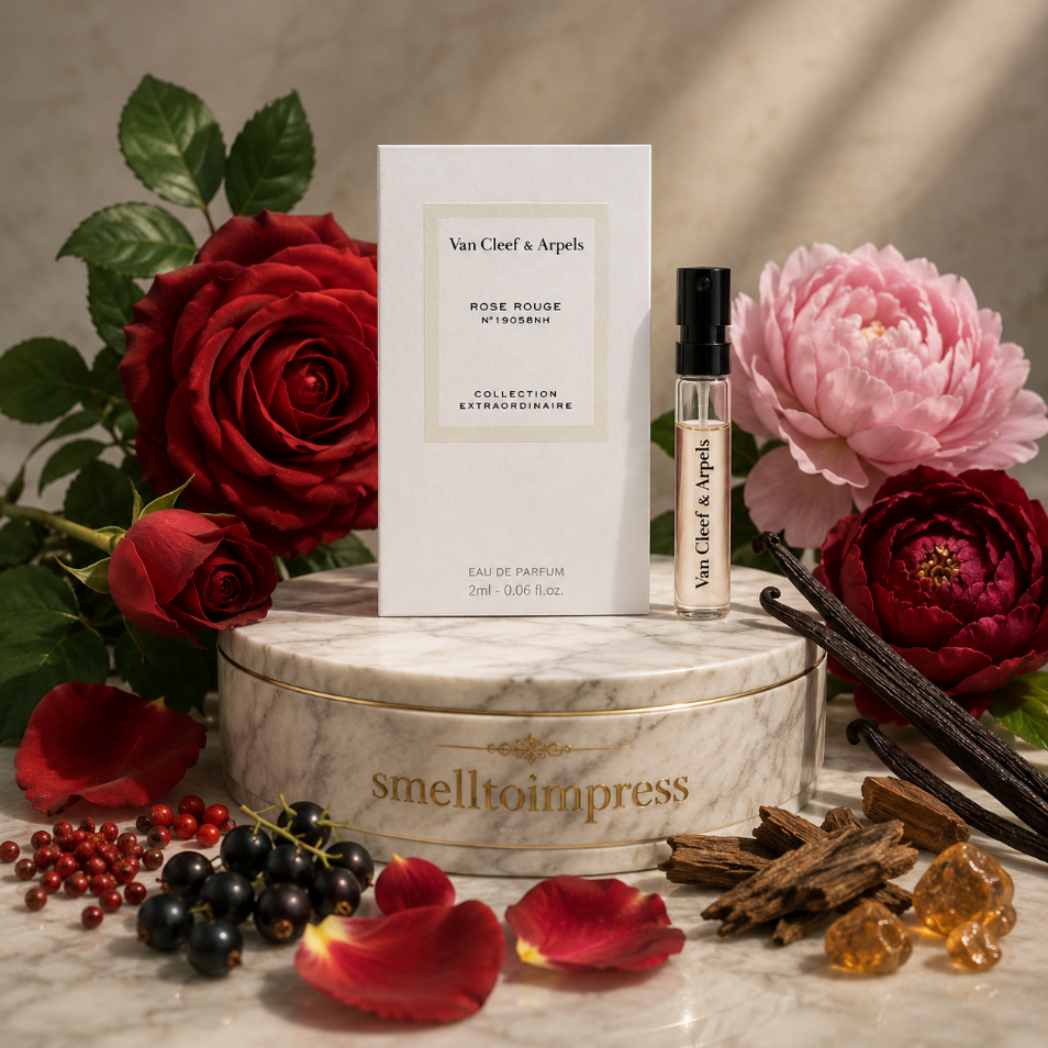 image of Van Cleef & Arpels Rose Rouge official scent sample 2ml 0.06 fl. o.z. fragrance tester