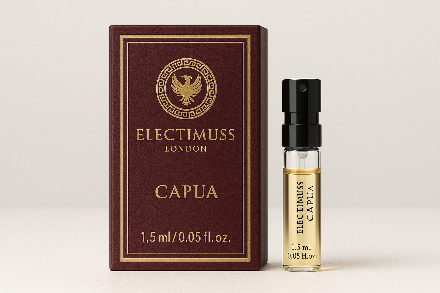 Oficiální vzorek parfému Electimuss London Capua 1,5 ml 0,05 fl. oz.