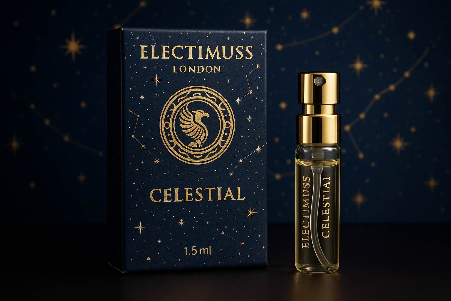 Oficiální vzorek parfému Electimuss London Celestial 1,5 ml 0,05 fl. oz.