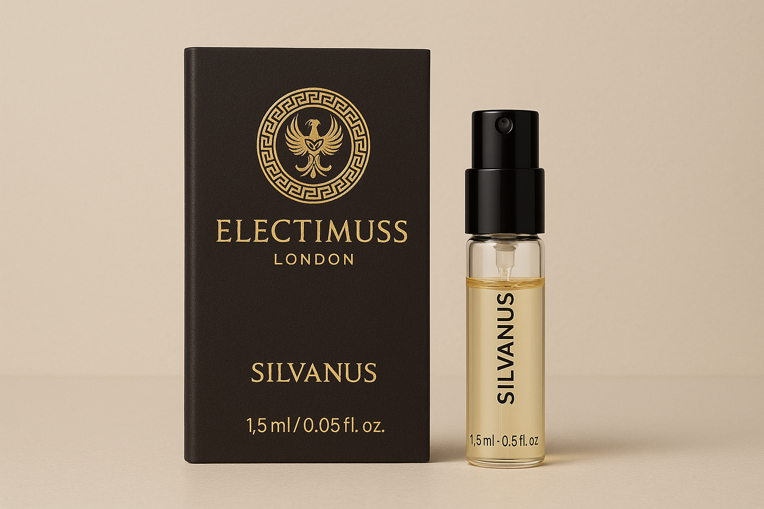 Oficiální vzorek parfému Electimuss London Silvanus 1,5 ml 0,05 fl. oz.