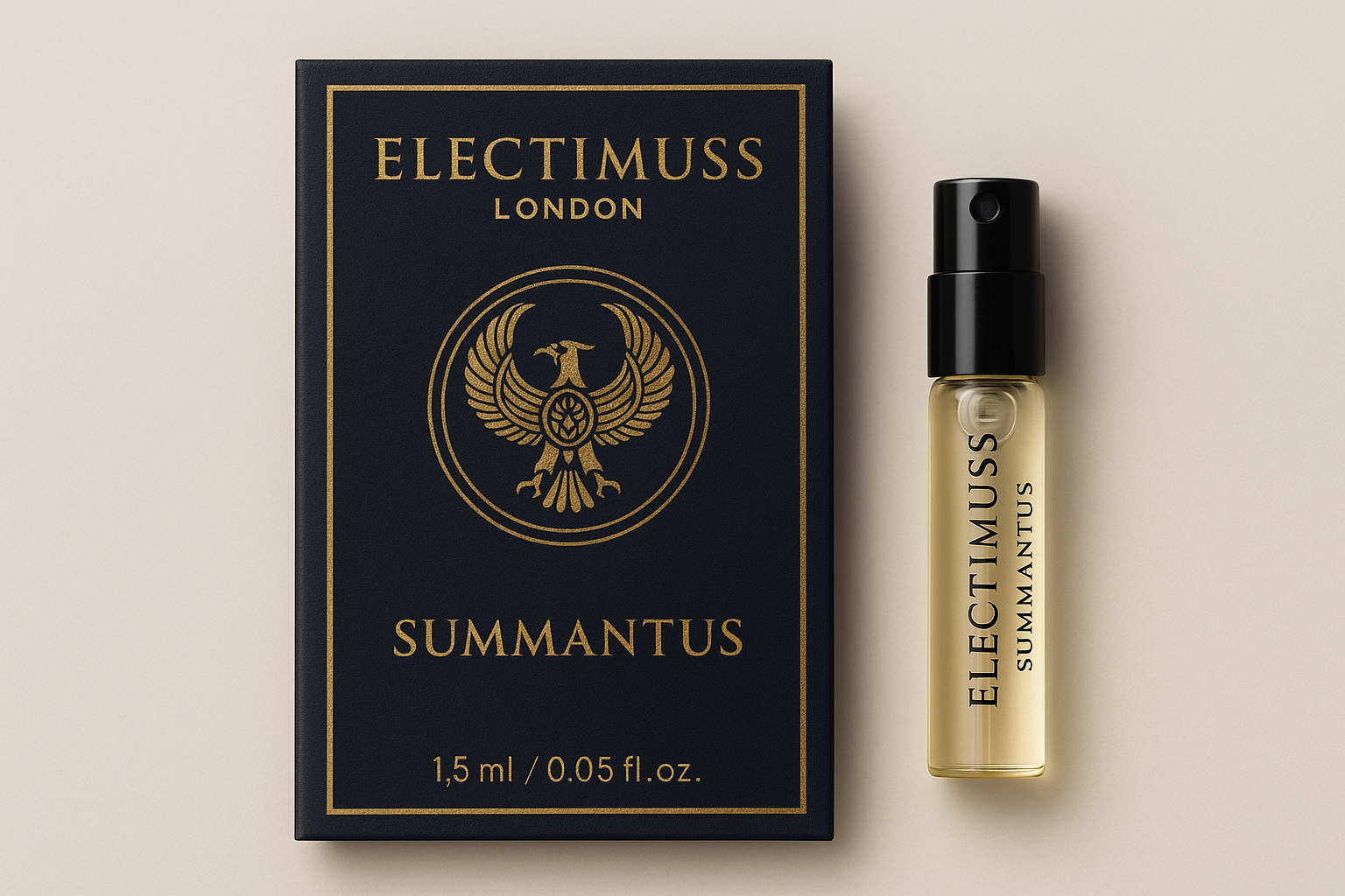 Oficiální vzorek parfému Electimuss London Summantus 1,5 ml 0,05 fl. oz.