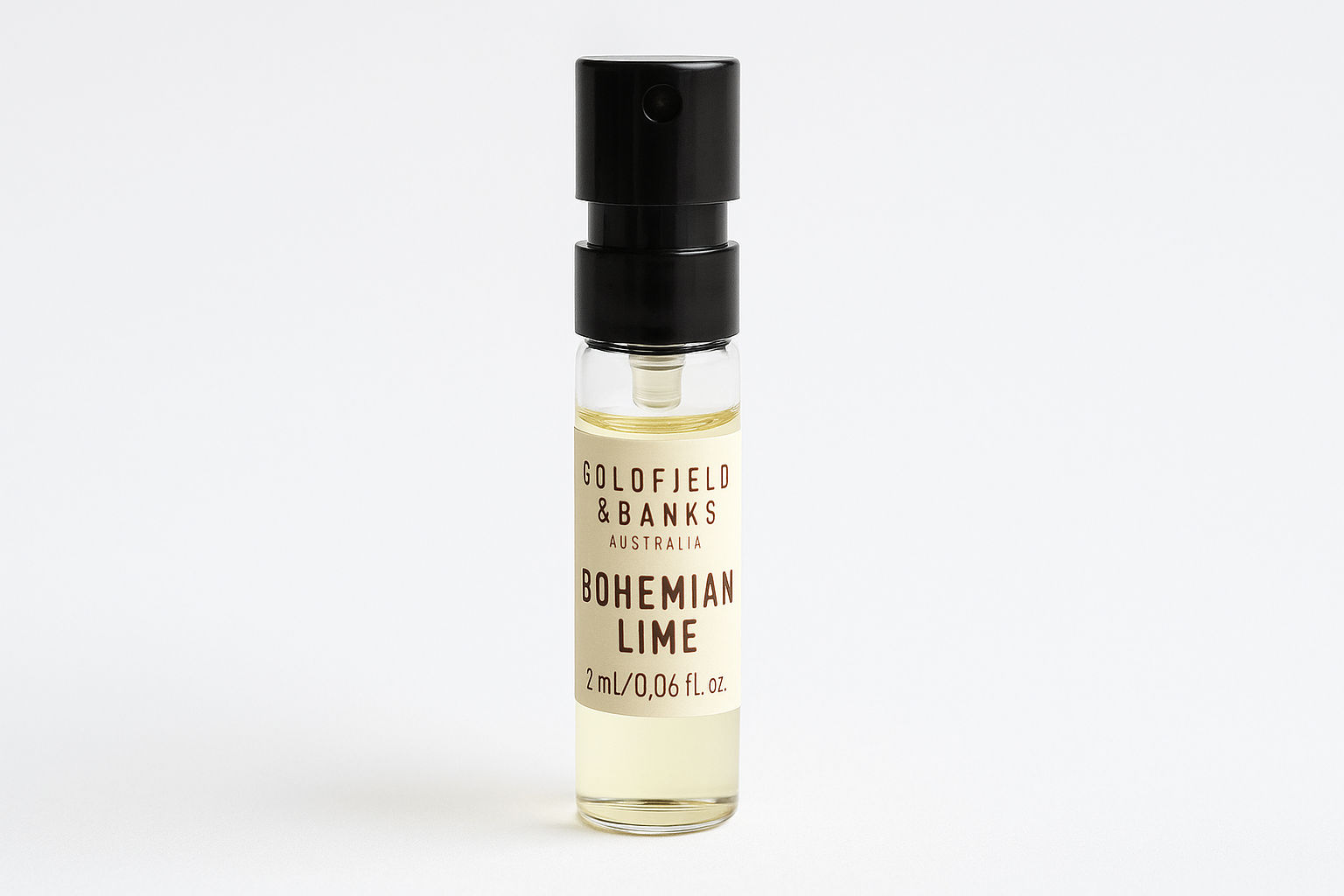 Oficiální vzorek parfému Goldfield and Banks Australia Bohemian Lime 2ml 0.06 fl. oz.