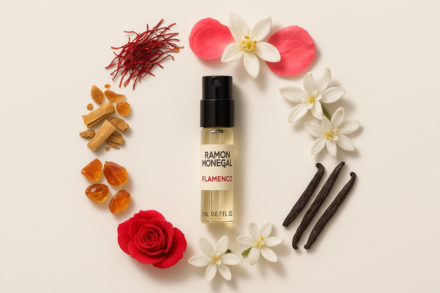 Ramon Monegal Flamenco oficiální vzorek parfému 2ml 0,06 fl.o.z. tester parfémů